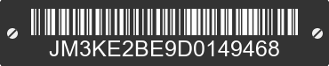 2013 MAZDA CX-5 JM3KE2BE9D0149468 VIN decoded