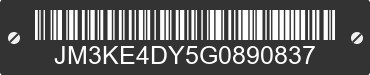2016 MAZDA CX-5 JM3KE4DY5G0890837 VIN decoded