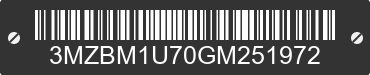 2016 MAZDA Mazda3 3MZBM1U70GM251972 VIN decoded