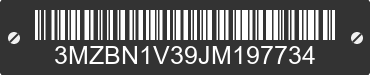 2018 MAZDA Mazda3 3MZBN1V39JM197734 VIN decoded