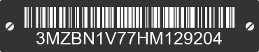 2017 MAZDA Mazda3 3MZBN1V77HM129204 VIN decoded