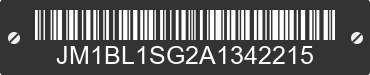 2010 MAZDA Mazda3 JM1BL1SG2A1342215 VIN decoded