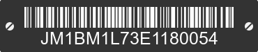 2014 MAZDA Mazda3 JM1BM1L73E1180054 VIN decoded