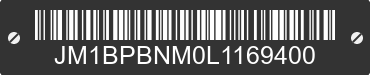 2020 MAZDA Mazda3 JM1BPBNM0L1169400 VIN decoded