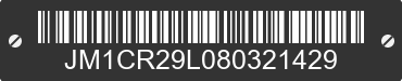 2008 MAZDA Mazda5 JM1CR29L080321429 VIN decoded