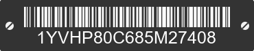 2008 MAZDA Mazda6 1YVHP80C685M27408 VIN decoded