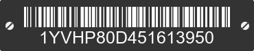 2005 MAZDA Mazda6 1YVHP80D451613950 VIN decoded