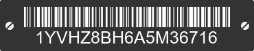 2010 MAZDA Mazda6 1YVHZ8BH6A5M36716 VIN decoded