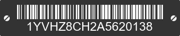 2010 MAZDA Mazda6 1YVHZ8CH2A5620138 VIN decoded