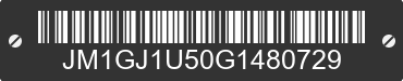 2016 MAZDA Mazda6 JM1GJ1U50G1480729 VIN decoded