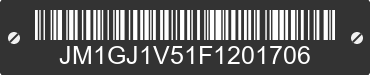 2015 MAZDA Mazda6 JM1GJ1V51F1201706 VIN decoded