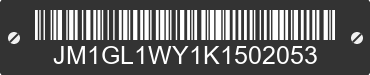 2019 MAZDA Mazda6 JM1GL1WY1K1502053 VIN decoded