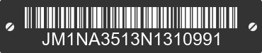 1992 MAZDA MX-5 JM1NA3513N1310991 VIN decoded