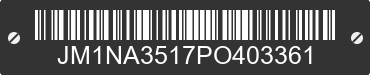 1993 MAZDA MX-5 JM1NA3517PO403361 VIN decoded
