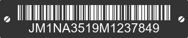 1991 MAZDA MX-5 JM1NA3519M1237849 VIN decoded