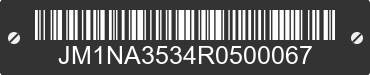 1994 MAZDA MX-5 JM1NA3534R0500067 VIN decoded