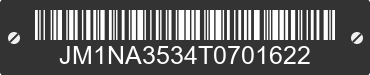 1996 MAZDA MX-5 JM1NA3534T0701622 VIN decoded