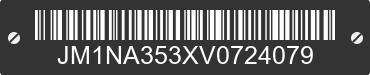 1997 MAZDA MX-5 JM1NA353XV0724079 VIN decoded