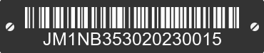 2002 MAZDA MX-5 JM1NB353020230015 VIN decoded
