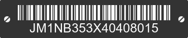 2004 MAZDA MX-5 JM1NB353X40408015 VIN decoded