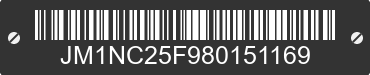 2008 MAZDA MX-5 JM1NC25F980151169 VIN decoded