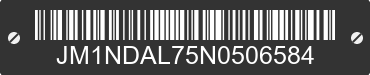 2022 MAZDA MX-5 JM1NDAL75N0506584 VIN decoded