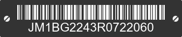 1994 MAZDA Protege JM1BG2243R0722060 VIN decoded