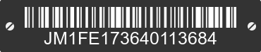 2004 MAZDA RX-8 JM1FE173640113684 VIN decoded