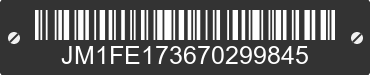2007 MAZDA RX-8 JM1FE173670299845 VIN decoded