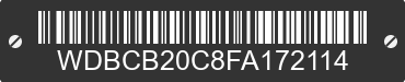 1985 MERCEDES-BENZ 300 WDBCB20C8FA172114 VIN decoded