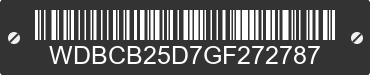 1986 MERCEDES-BENZ 300 WDBCB25D7GF272787 VIN decoded