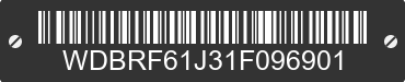 2001 MERCEDES-BENZ C-Class WDBRF61J31F096901 VIN decoded