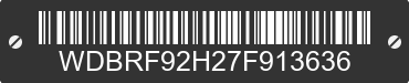 2007 MERCEDES-BENZ C-Class WDBRF92H27F913636 VIN decoded