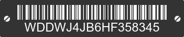 2017 MERCEDES-BENZ C-Class WDDWJ4JB6HF358345 VIN decoded