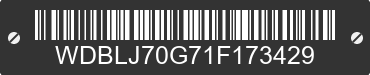 2001 MERCEDES-BENZ CLK-Class WDBLJ70G71F173429 VIN decoded