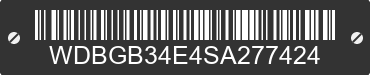 1995 MERCEDES-BENZ S-Class WDBGB34E4SA277424 VIN decoded