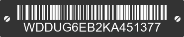 2019 MERCEDES-BENZ S-Class WDDUG6EB2KA451377 VIN decoded