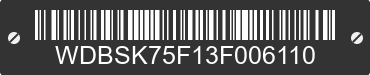 2003 MERCEDES-BENZ SL-Class WDBSK75F13F006110 VIN decoded