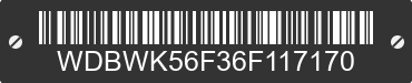 2006 MERCEDES-BENZ SLK-Class WDBWK56F36F117170 VIN decoded