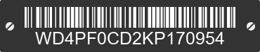 2019 MERCEDES-BENZ Sprinter WD4PF0CD2KP170954 VIN decoded