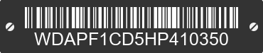 2017 MERCEDES-BENZ Sprinter WDAPF1CD5HP410350 VIN decoded