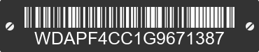 2016 MERCEDES-BENZ Sprinter WDAPF4CC1G9671387 VIN decoded