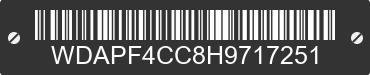 2017 MERCEDES-BENZ Sprinter WDAPF4CC8H9717251 VIN decoded