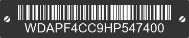 2017 MERCEDES-BENZ Sprinter WDAPF4CC9HP547400 VIN decoded