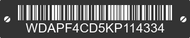 2019 MERCEDES-BENZ Sprinter WDAPF4CD5KP114334 VIN decoded