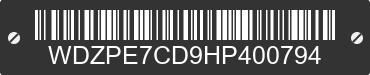 2017 MERCEDES-BENZ Sprinter WDZPE7CD9HP400794 VIN decoded