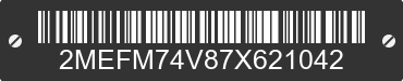 2007 MERCURY Grand Marquis 2MEFM74V87X621042 VIN decoded