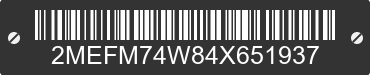 2004 MERCURY Grand Marquis 2MEFM74W84X651937 VIN decoded
