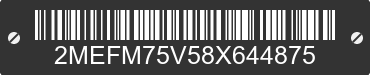 2008 MERCURY Grand Marquis 2MEFM75V58X644875 VIN decoded