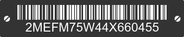 2004 MERCURY Grand Marquis 2MEFM75W44X660455 VIN decoded